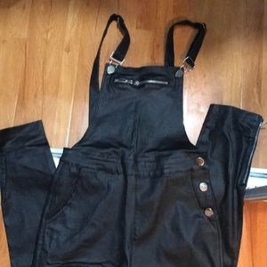 Black Overalls FASHION NOVA